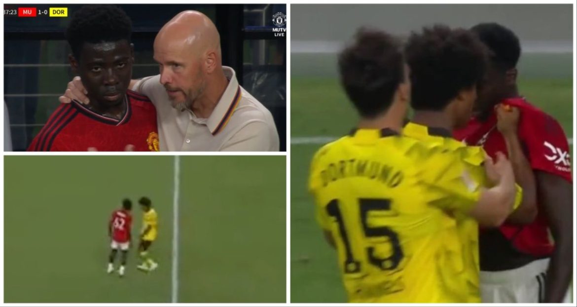 Man United 19 /yo Lucky To Avoid Red Card In Dortmund Defeat